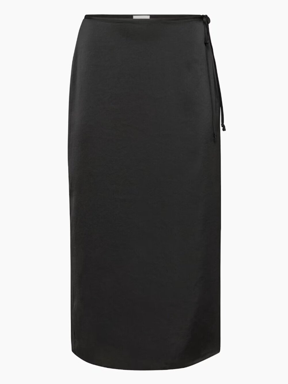 Aritzia Wilfred Elixir Satin Midi Pencil Skirt Black Size 00